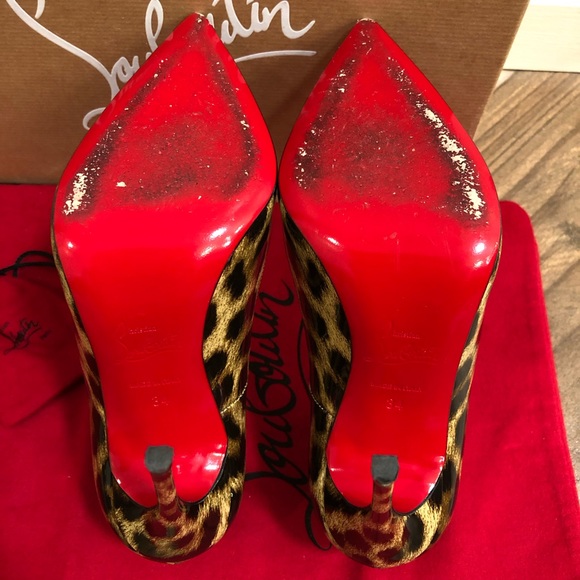 Christian Louboutin So Kate Leopardino Heels 34 4 - Picture 6 of 7